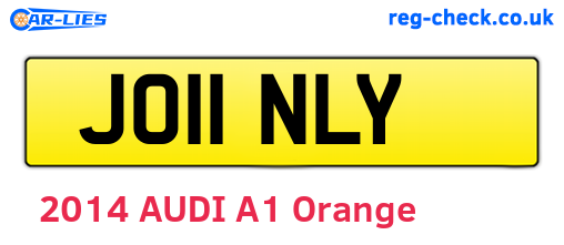JO11NLY are the vehicle registration plates.