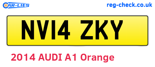 NV14ZKY are the vehicle registration plates.