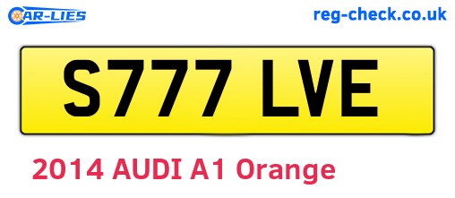 S777LVE are the vehicle registration plates.