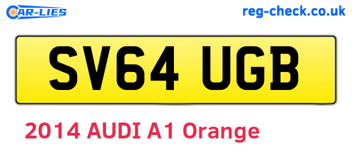 SV64UGB are the vehicle registration plates.