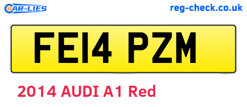 FE14PZM are the vehicle registration plates.