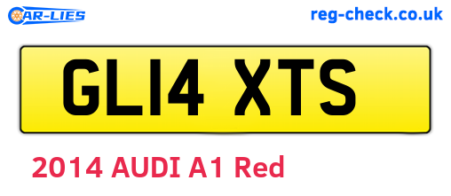 GL14XTS are the vehicle registration plates.
