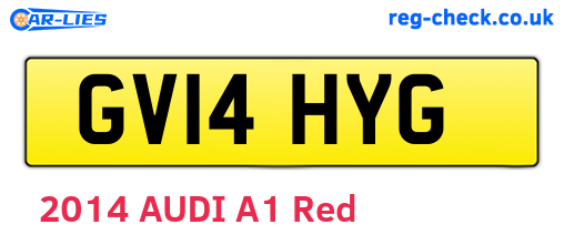 GV14HYG are the vehicle registration plates.