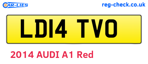 LD14TVO are the vehicle registration plates.