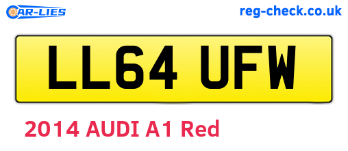 LL64UFW are the vehicle registration plates.
