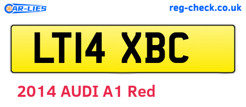 LT14XBC are the vehicle registration plates.