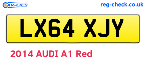 LX64XJY are the vehicle registration plates.