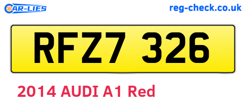 RFZ7326 are the vehicle registration plates.