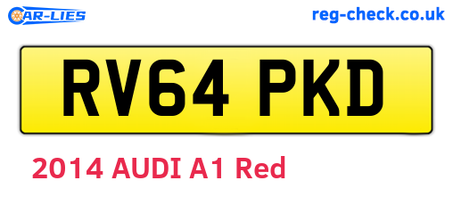 RV64PKD are the vehicle registration plates.