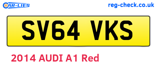 SV64VKS are the vehicle registration plates.