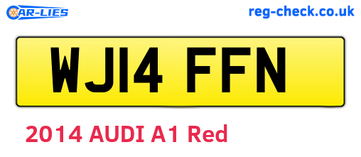 WJ14FFN are the vehicle registration plates.