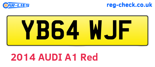 YB64WJF are the vehicle registration plates.