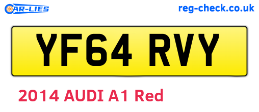 YF64RVY are the vehicle registration plates.