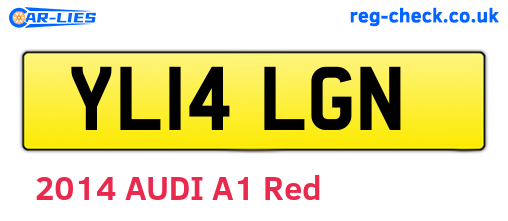 YL14LGN are the vehicle registration plates.