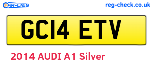GC14ETV are the vehicle registration plates.