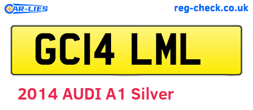 GC14LML are the vehicle registration plates.