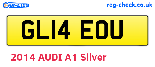 GL14EOU are the vehicle registration plates.