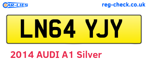 LN64YJY are the vehicle registration plates.