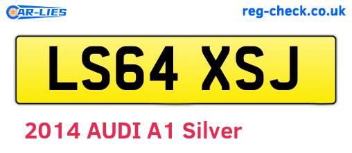 LS64XSJ are the vehicle registration plates.