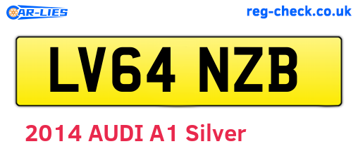 LV64NZB are the vehicle registration plates.