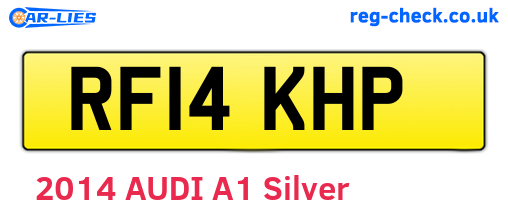 RF14KHP are the vehicle registration plates.