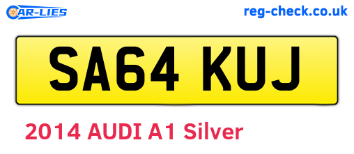 SA64KUJ are the vehicle registration plates.