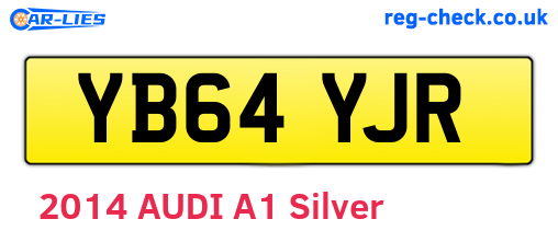 YB64YJR are the vehicle registration plates.
