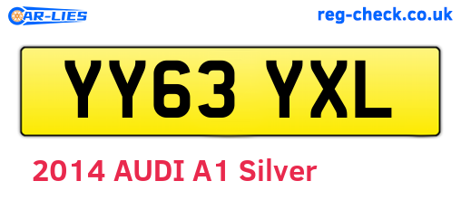 YY63YXL are the vehicle registration plates.