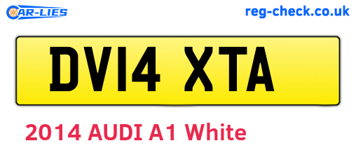 DV14XTA are the vehicle registration plates.