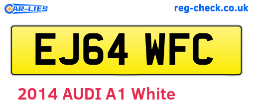 EJ64WFC are the vehicle registration plates.
