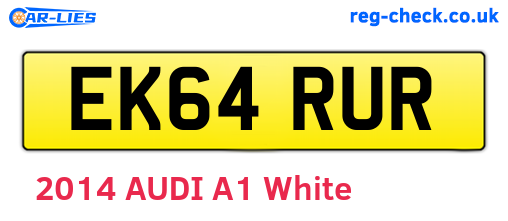 EK64RUR are the vehicle registration plates.
