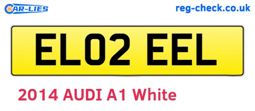 EL02EEL are the vehicle registration plates.