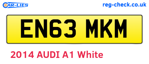 EN63MKM are the vehicle registration plates.