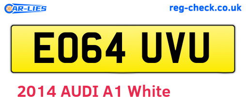 EO64UVU are the vehicle registration plates.