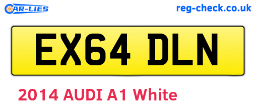 EX64DLN are the vehicle registration plates.