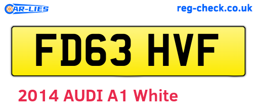 FD63HVF are the vehicle registration plates.