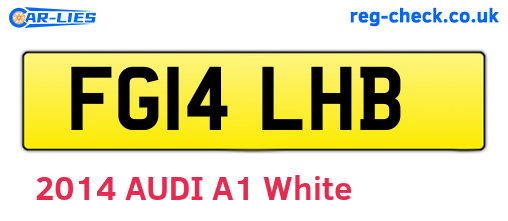 FG14LHB are the vehicle registration plates.