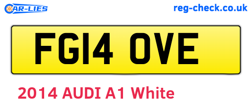 FG14OVE are the vehicle registration plates.