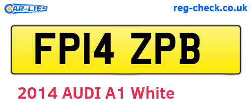 FP14ZPB are the vehicle registration plates.