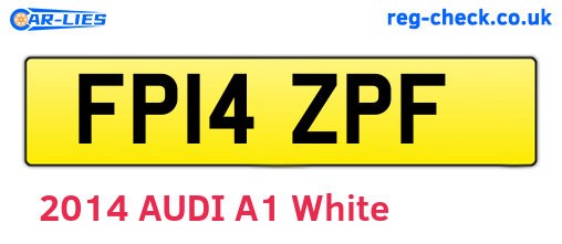 FP14ZPF are the vehicle registration plates.