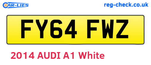 FY64FWZ are the vehicle registration plates.