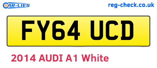 FY64UCD are the vehicle registration plates.