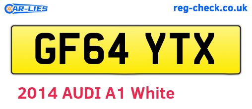 GF64YTX are the vehicle registration plates.