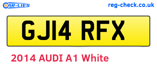 GJ14RFX are the vehicle registration plates.