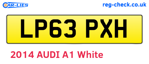 LP63PXH are the vehicle registration plates.
