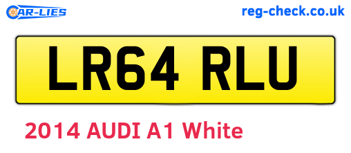 LR64RLU are the vehicle registration plates.