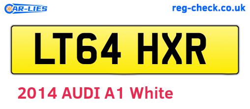 LT64HXR are the vehicle registration plates.