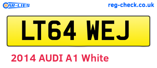 LT64WEJ are the vehicle registration plates.