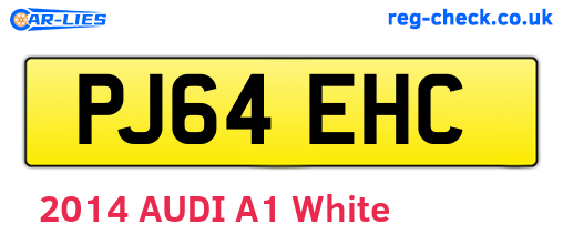 PJ64EHC are the vehicle registration plates.