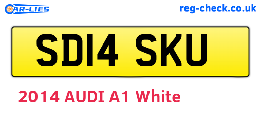 SD14SKU are the vehicle registration plates.
